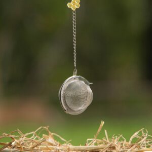 Thee infuusbal met honingraat hanger